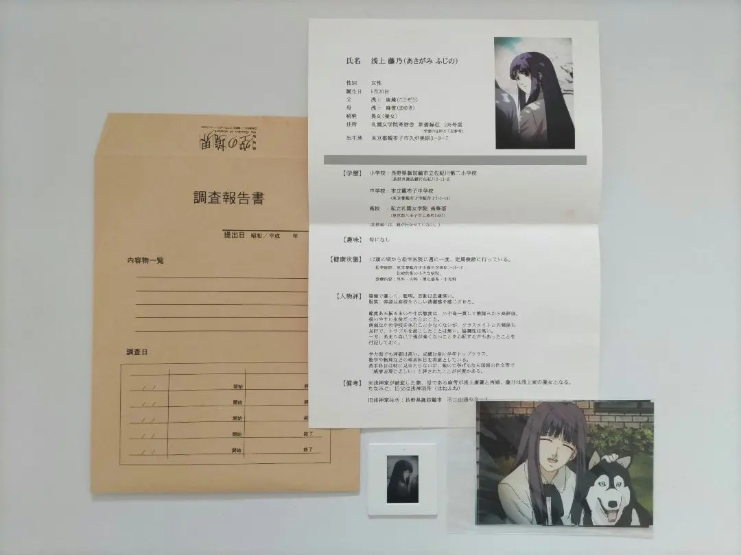 C74限定 空の境界 浅上藤乃 調査報告書 空の境界 浅上藤乃 調査報告書 - メルカリ