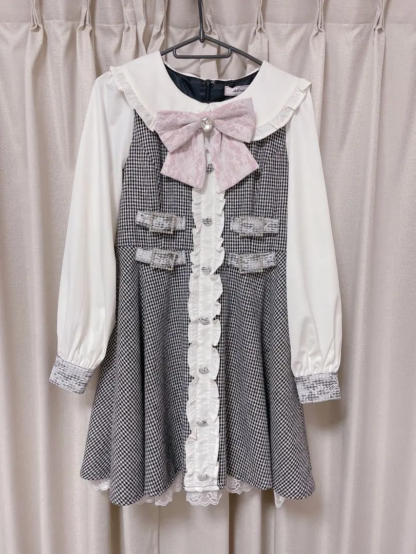 Thumbnail of Ank Rouge dress set, white x pink x black