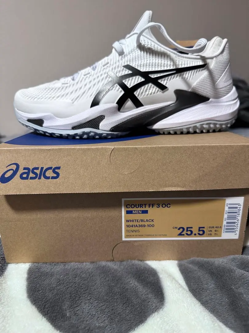美品 asics COURT FF 3 OC 26.5cm テニスシューズ