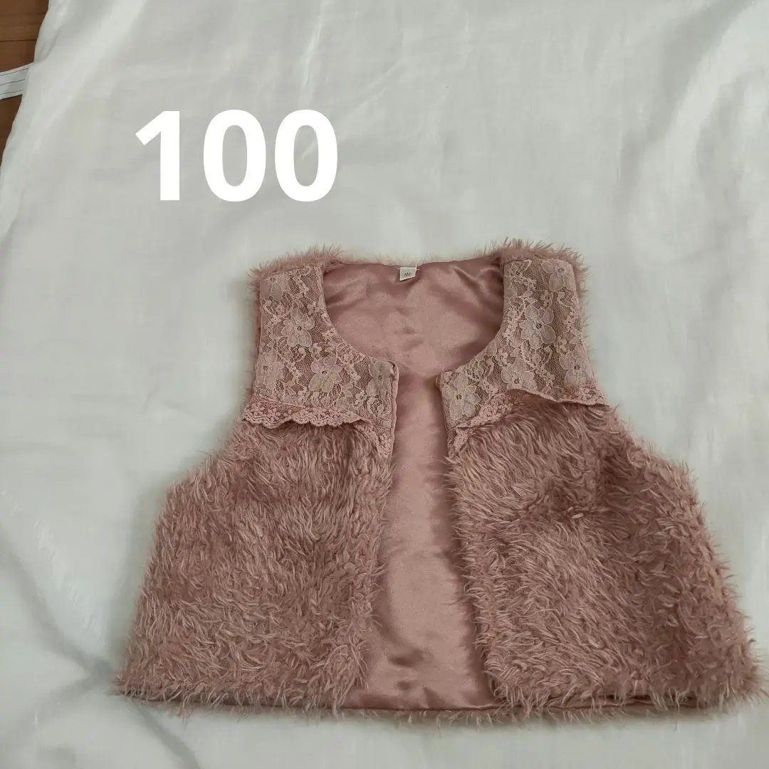 Thumbnail of 100 Pink Lace Fur Vest