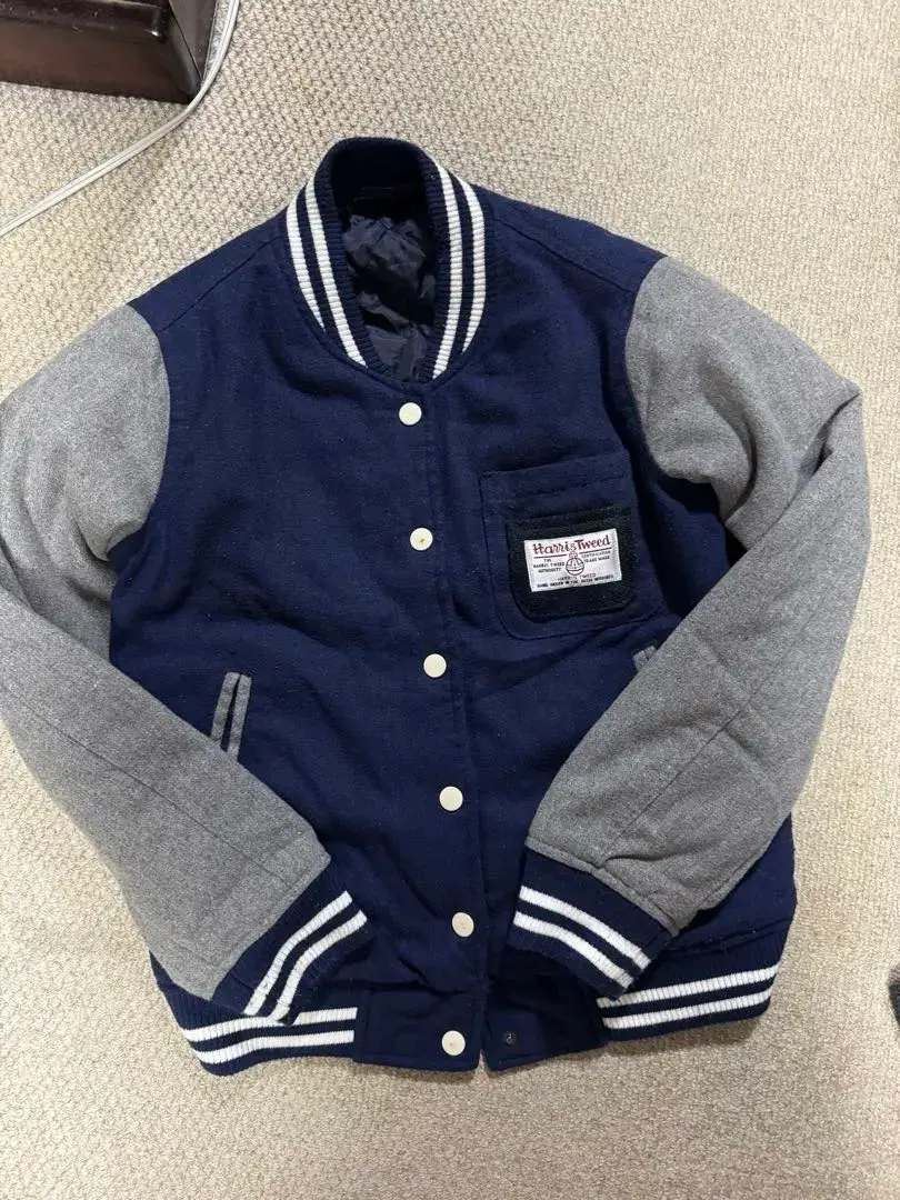 Thumbnail of Navy gray bomber jacket