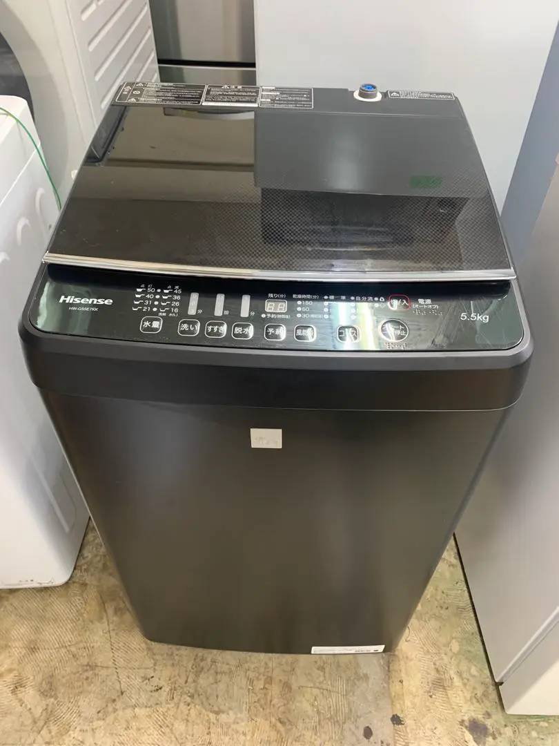Hisence 洗濯機 HW-G55E7KK ブラック 2021年製 送料無料 楽天市場】ハイセンスジャパン ハイセンス 5．5kg全自動洗濯機