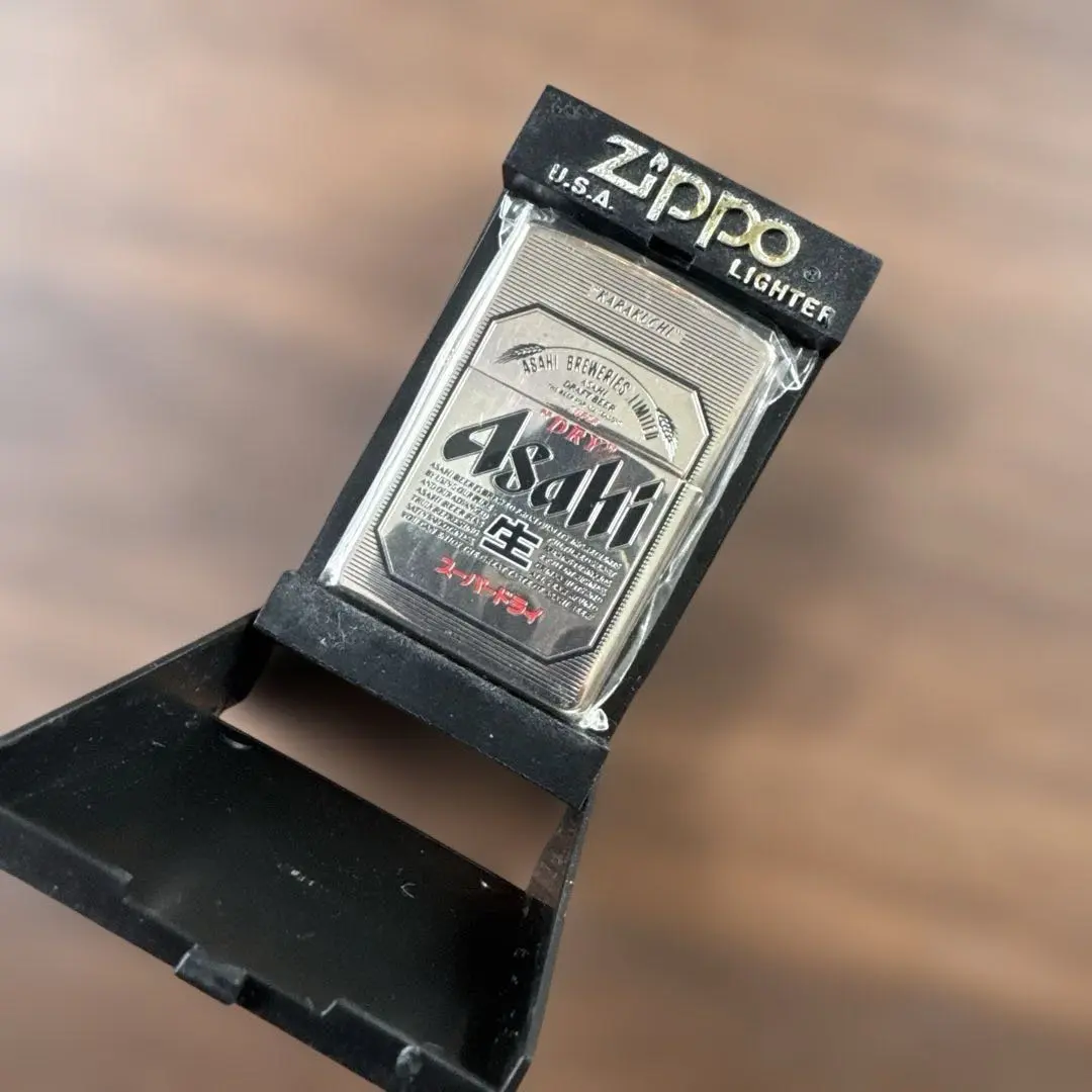 【新品】アサヒ ASAHI スーパードライ Zippo シルバー 新品未使用】ZIPPO ジッポ オイルライター スーパードライ2002年