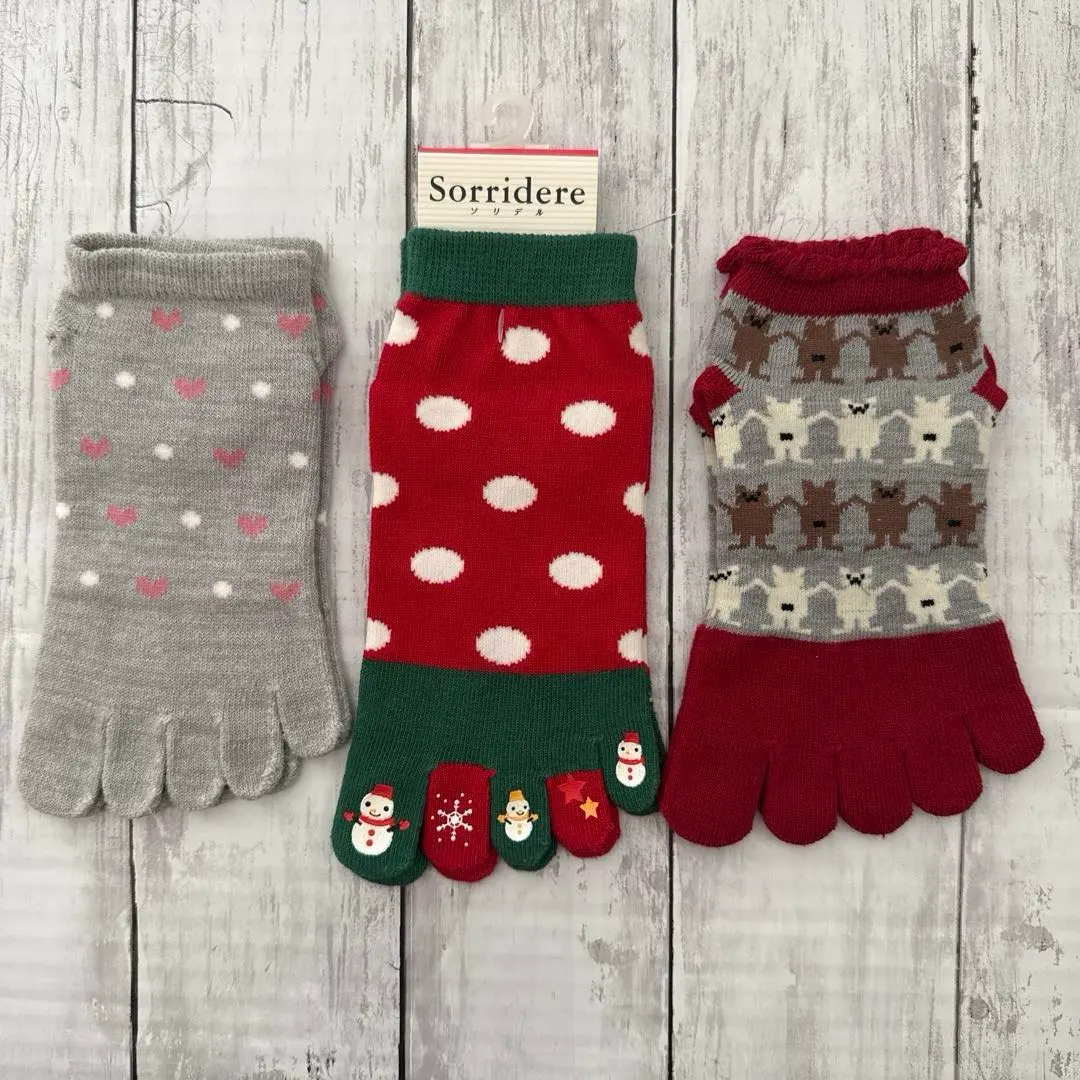 Thumbnail of Shimamura Sorridere Five-Finger Socks 3-Pair Set