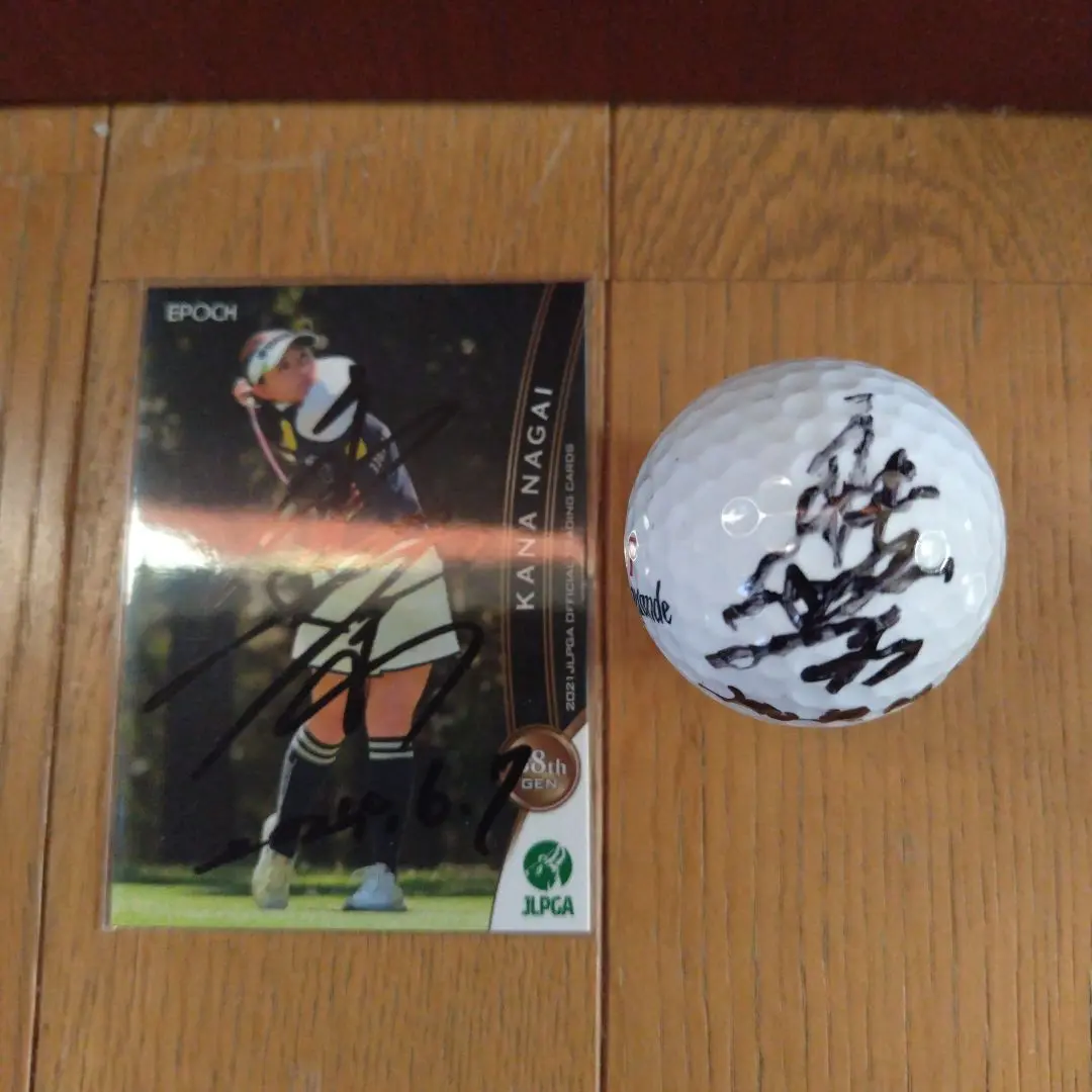 永井花奈直筆サインカード 2023 JLPGA 直筆サインカード 永井花奈 女子プロゴルフの通販 by