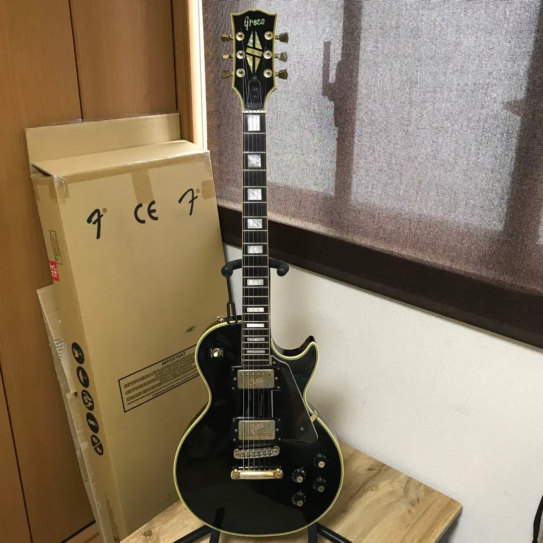 Greco Custom エレキギター ブラック ハードケース付き 2025年最新】Greco カラー：ブラック系 エレキギターの人気