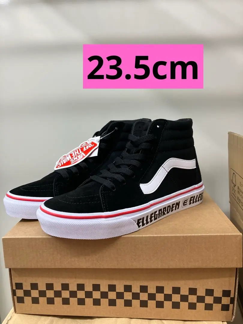 ELLEGARDEN Vans スリッポン 24.5センチ VANS×エルレガーデンのスニーカー、バンドカラーを落とし込んだ