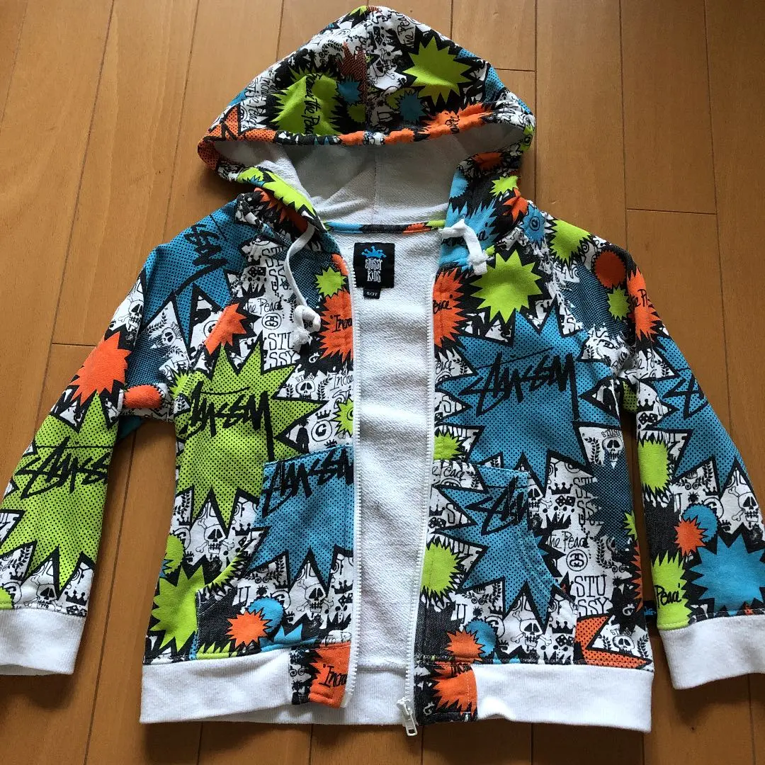 STUSSY KIDS フード付きジャケット 110 ベージュ Amazon.co.jp: (ステューシー) STUSSY KIDS STUSSY DESIGNS ZIP