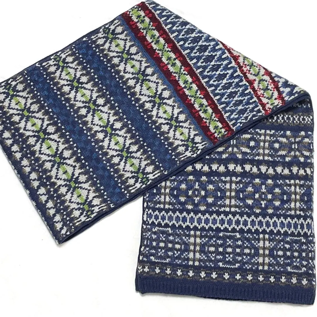 Thumbnail of 45R Alpaca Jacquard Cowichan Fair Isle Muffler