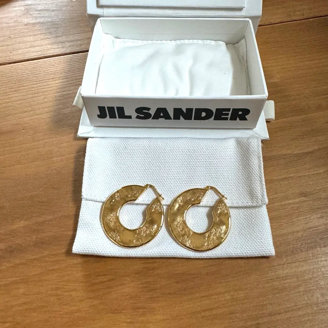【ほぼ新品・美品】JIL SANDER フープピアス【箱付き】 2025年最新】JIL SANDER 付属品：箱 ピアス(両耳用)の人気