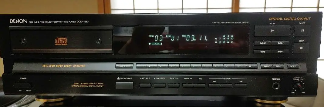 老舗名門　DENON（デノン） 高級CDプレイヤー　 DCD-1510 DENON DCD-1510 〓 お薦め デノンのフルサイズCDプレーヤー, PU+