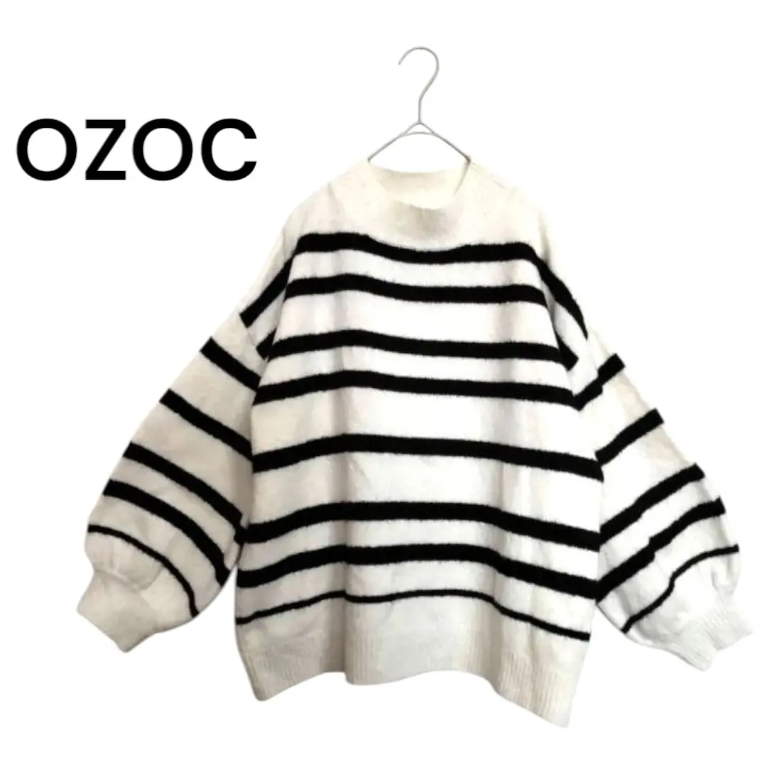 Thumbnail of a2607 Volume Sleeve Knit Sweater Off White Autumn/Winter Thick World