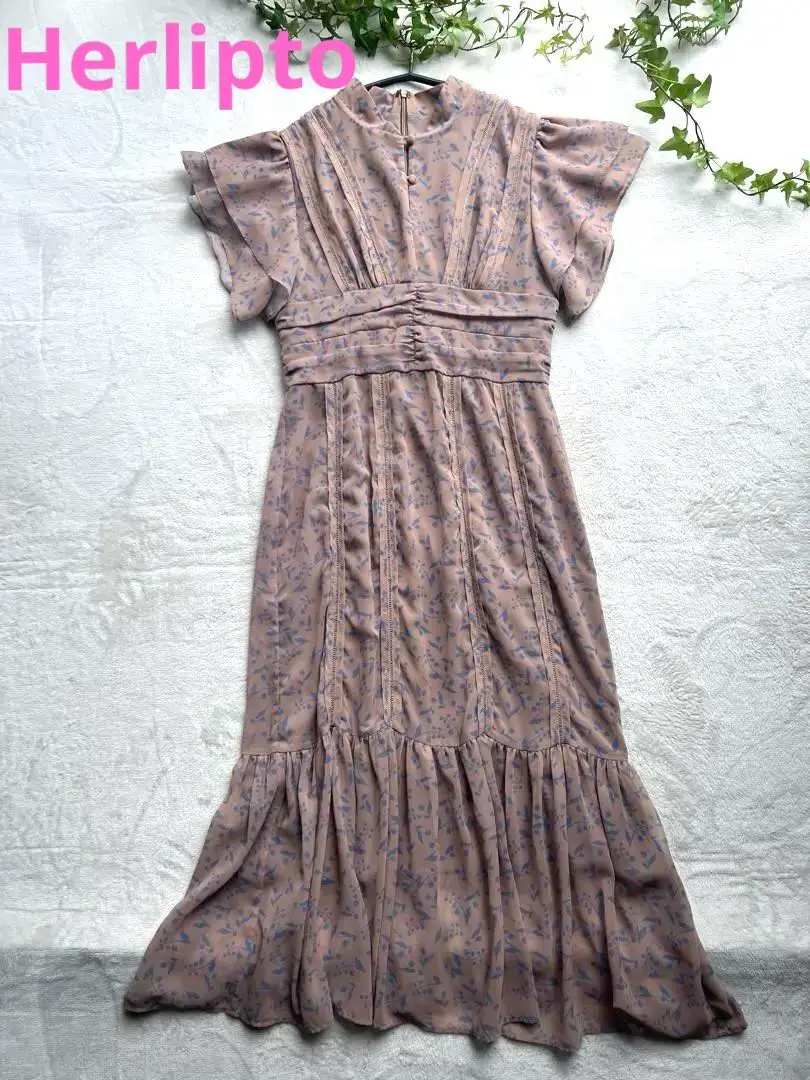 ワンピース Herlipto Muguet-printed Romantic herlipto Muguet-printed Romantic Dress