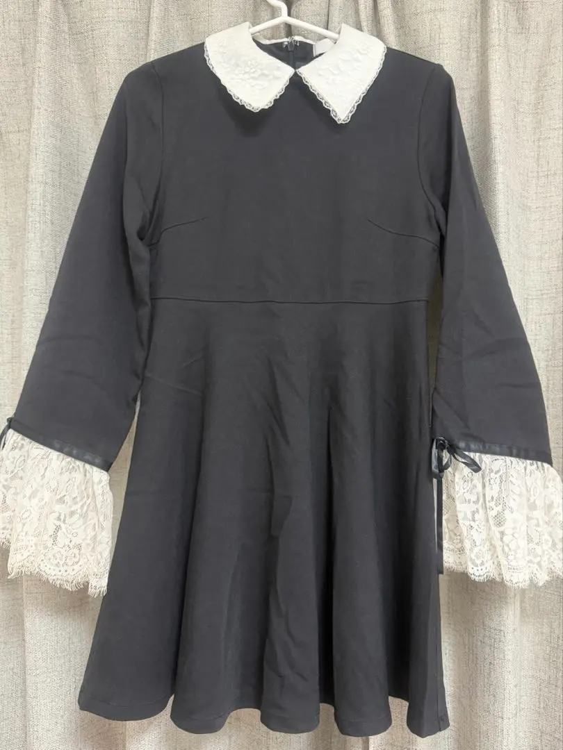 Thumbnail of BUBBLES Black Dress with Lace