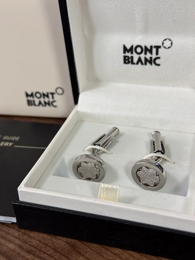 MONT BLANC シルバー メッシュカフリンクス MONT BLANC シルバー メッシュカフリンクス メンズ