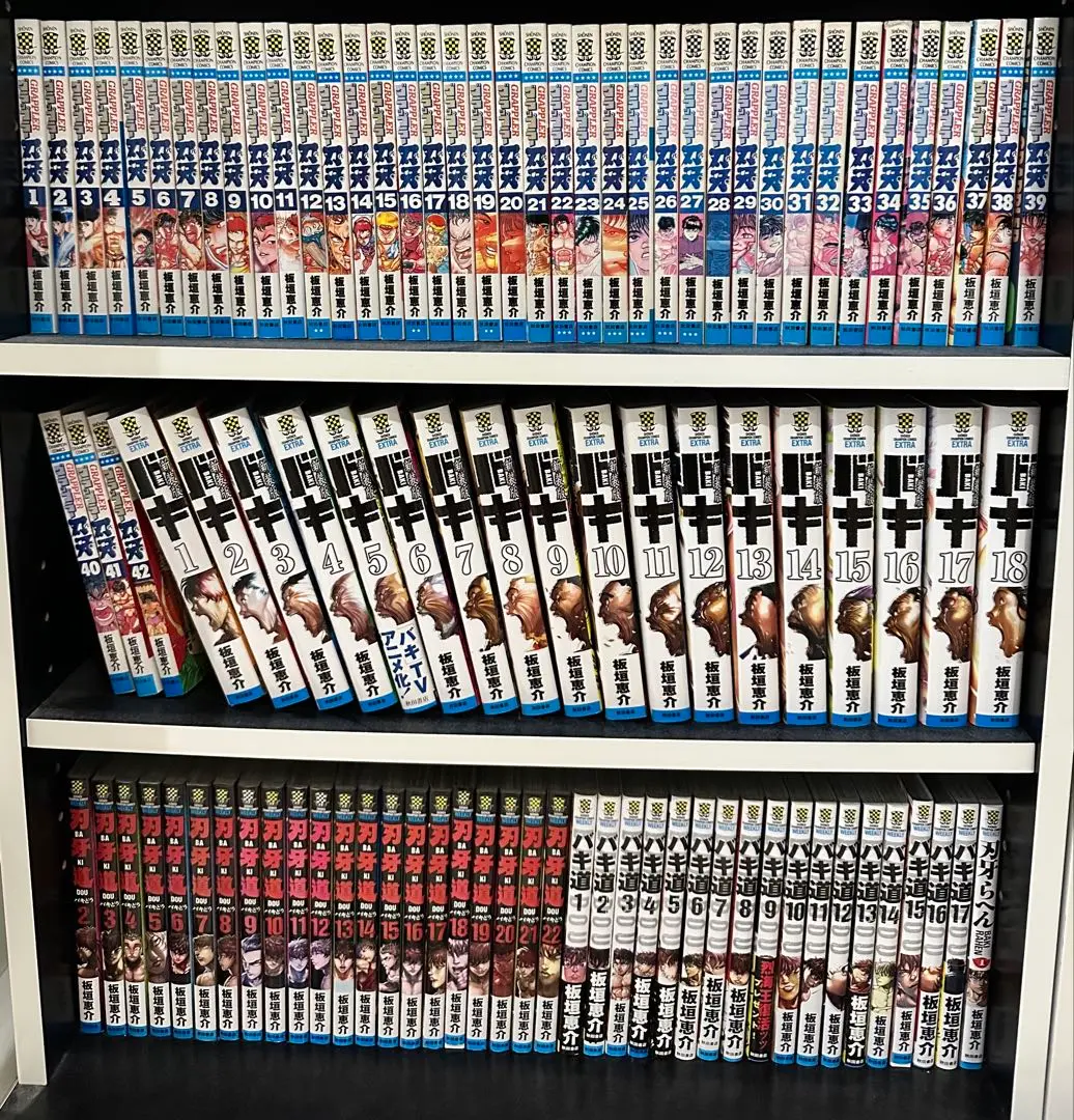 範馬刃牙 新装版 全巻セット　板垣恵介　全巻初版 バキ　全２１冊セット　鬼の背中 新装版 範馬刃牙 コミック 1-21巻セット | 板垣 恵介＿ |本