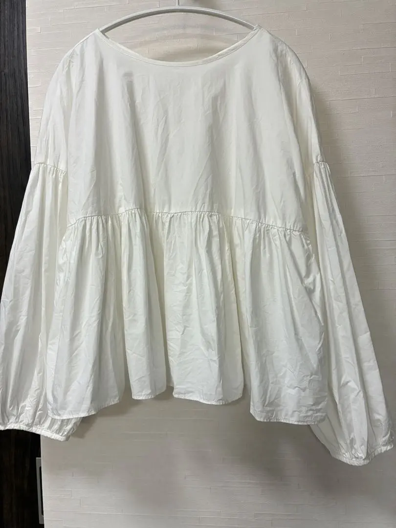 Thumbnail of LOWRYS FARM Peplum Blouse Flare Top Back Ribbon