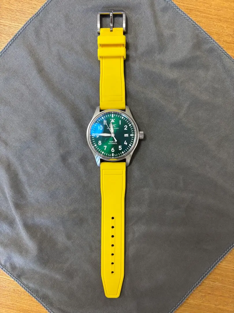 IWC 純正ラバーベルトXSサイズ　Easy xchange IWC ラバーストラップブルー（紺色）XSサイズラグ幅20mm