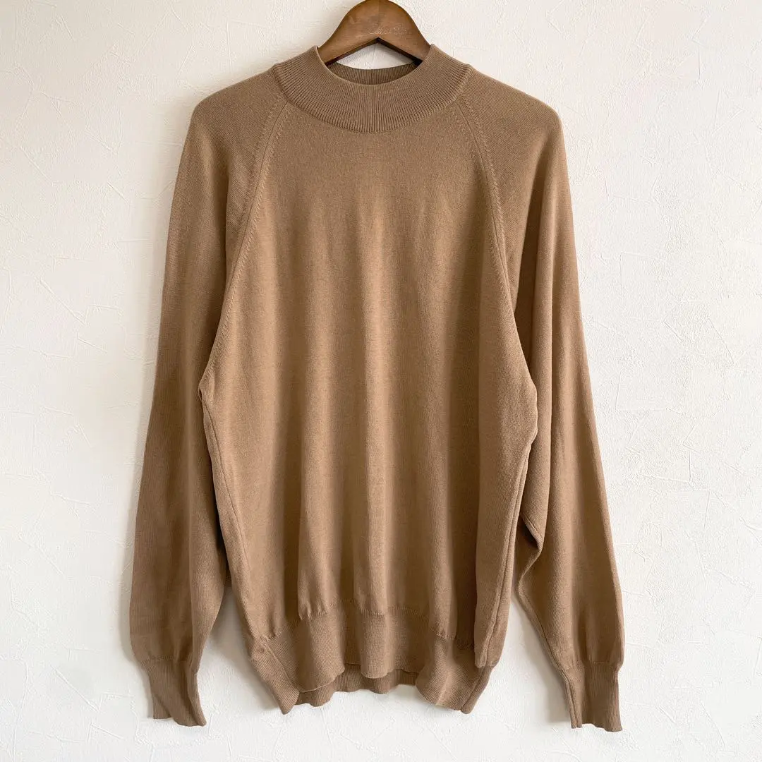Thumbnail of Mock neck knit top, beige, vintage clothing store, vintage