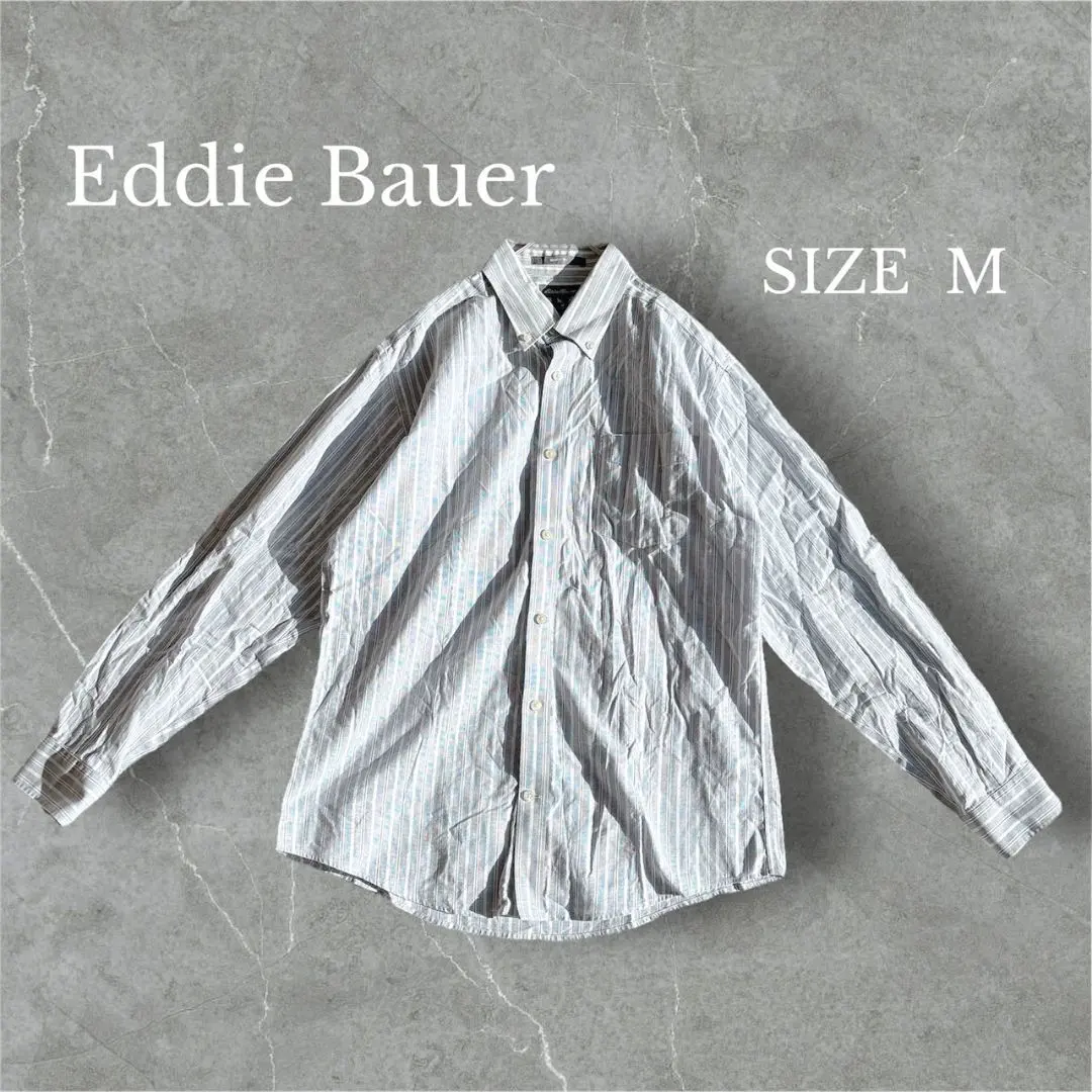 Thumbnail of Eddie Bauer Button-Down Shirt Long Sleeve Striped Business Casual
