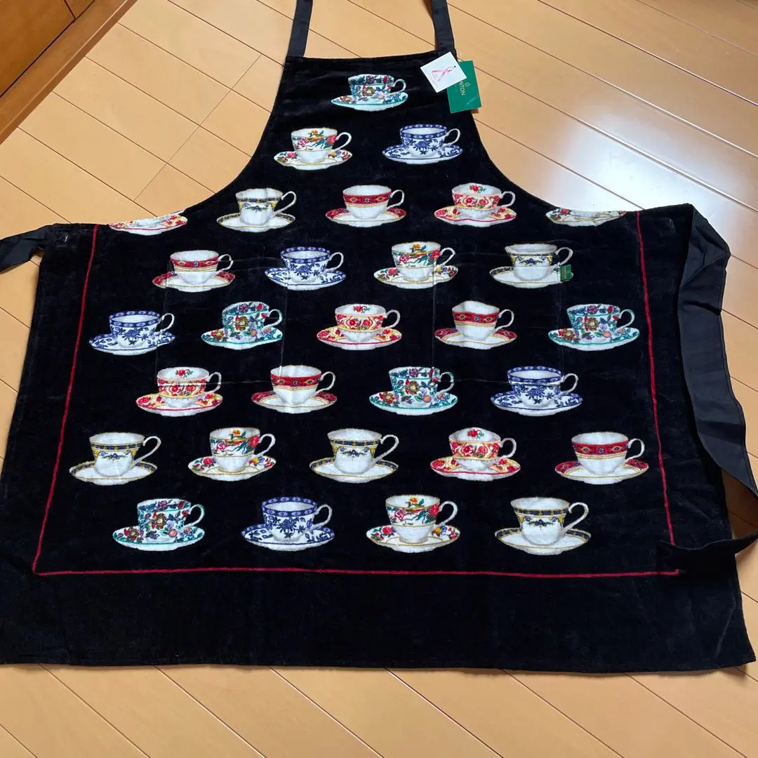 ◆HOTMAN　未使用エプロン　FEILER フラワー刺繍 ハンドバッグ　セット ◇HOTMAN未使用エプロンFEILER フラワー刺繍 ハンドバッグセット
