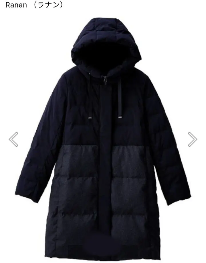 【完売】lanan フラワーモチーフダウンジャケット 534994-01.jpg