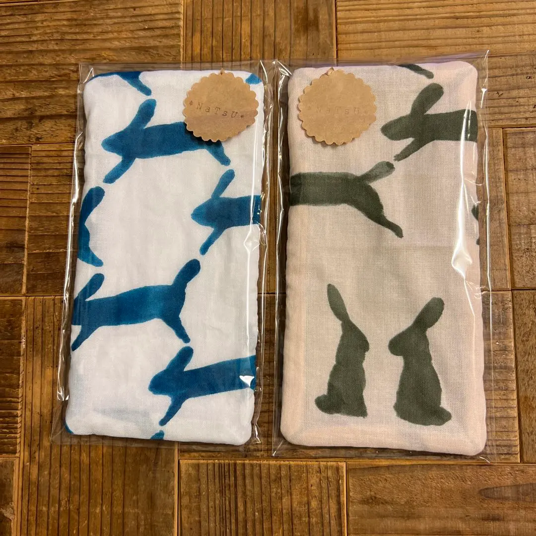 Thumbnail of Handmade Minä Perhonen Fluffy Gauze Handkerchief Run Run Run Set of 2, ③