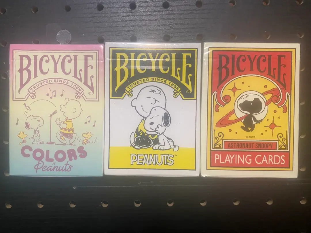 希少】Bicycle バイシクルPeanuts スヌーピー3セット【入手困難】
