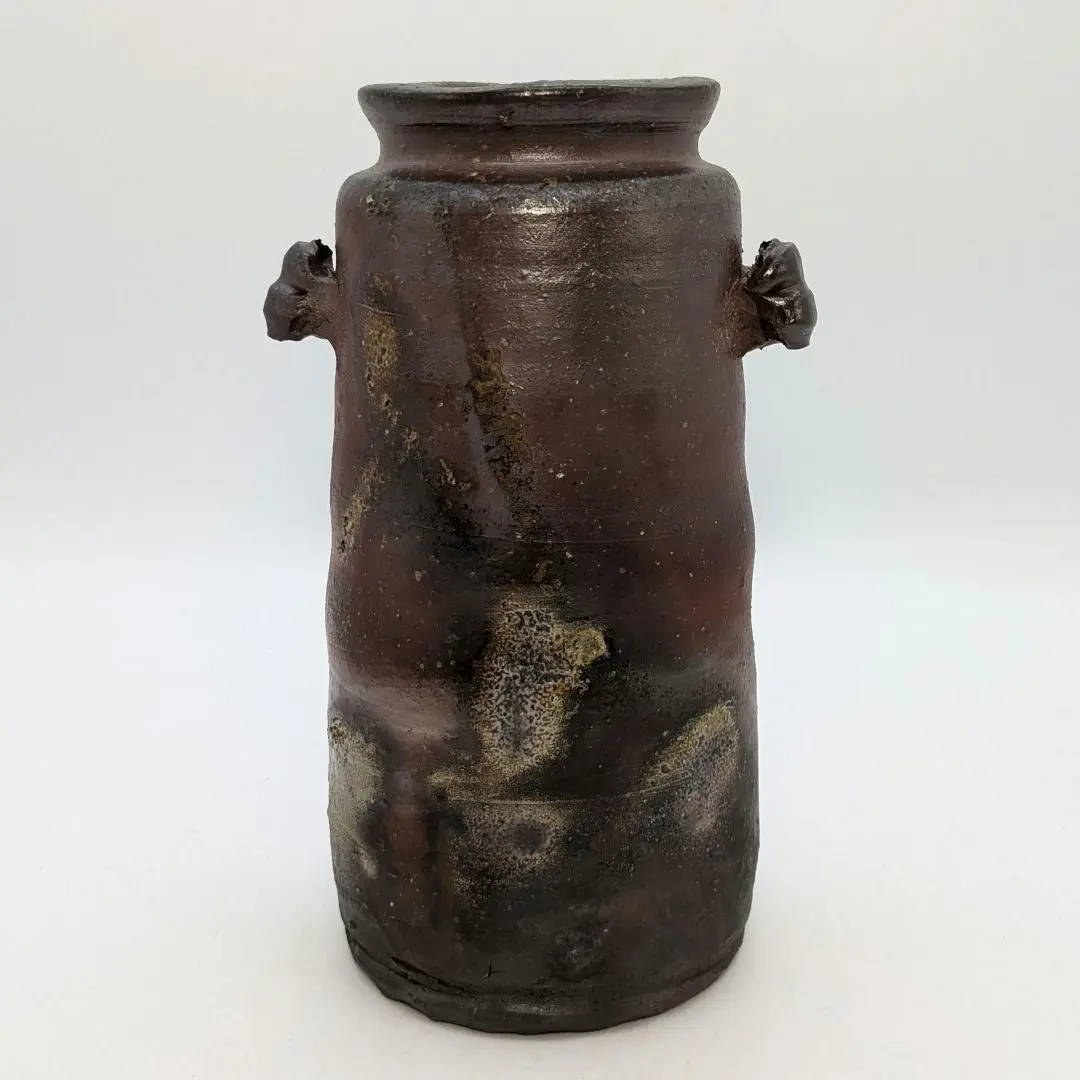 【 備前焼 /花瓶】陶弘作 一輪挿し 花入 伝統陶芸品 花瓶 花入 花瓶 陶芸 手作り陶器 - ショップ ツーもち-陶磁器 花瓶