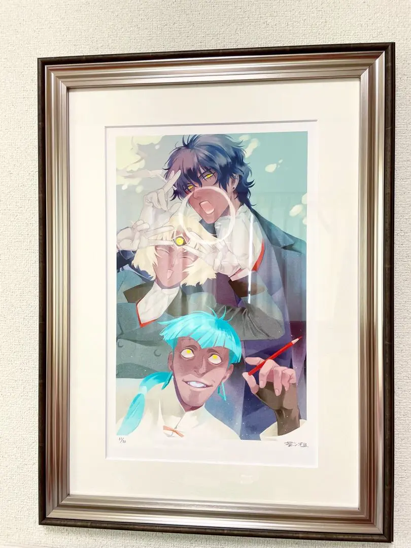 4192] 星野桂 直筆サイン入りカラー複製イラスト「D.Gray-man」