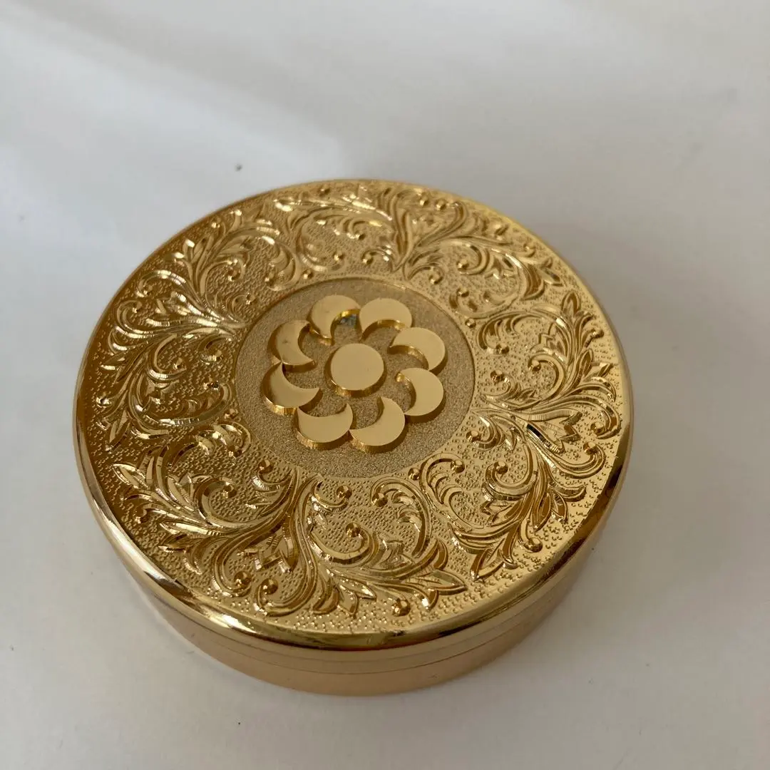 Thumbnail of Vermilion ink pad, corporate item, gold-plated, antique