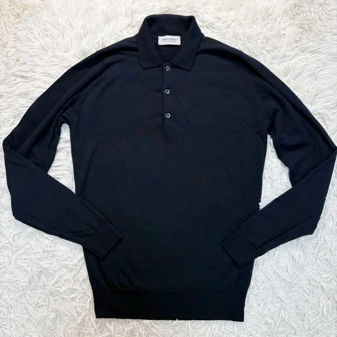 Thumbnail of John Smedley Merino Wool Knit Polo S