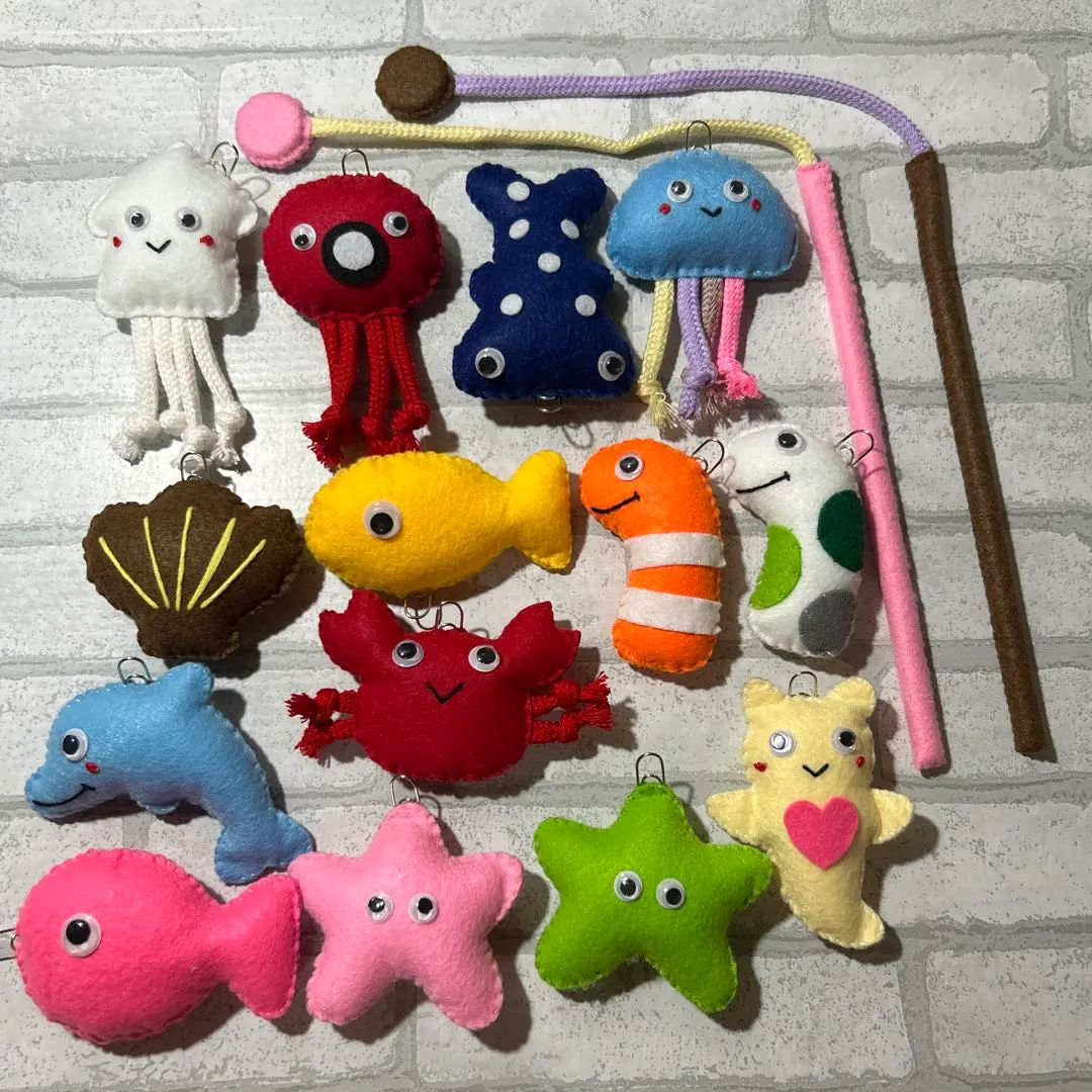 Thumbnail of Fishing Game: Sea Creatures - Handmade Felt