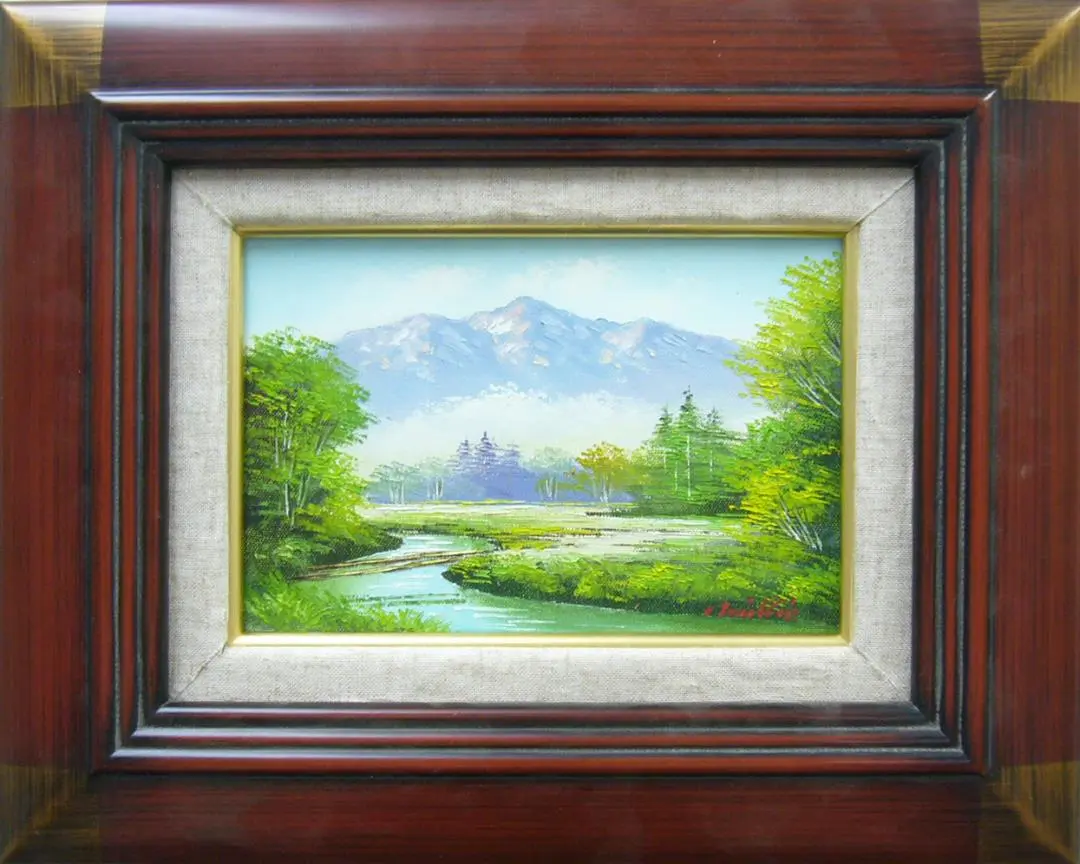 絵画 油絵 道尾紀良 肉筆油絵 風景画 奥白川の清流 m59482022184_1.jpg?1597549779