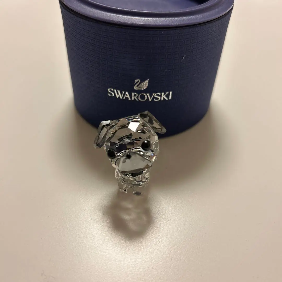 新品未使用　美品　希少　レア　スワロフスキー　チャーム　パグ　犬 SWAROVSKI スワロフスキー パピー ロキシー パグ 犬 5063333