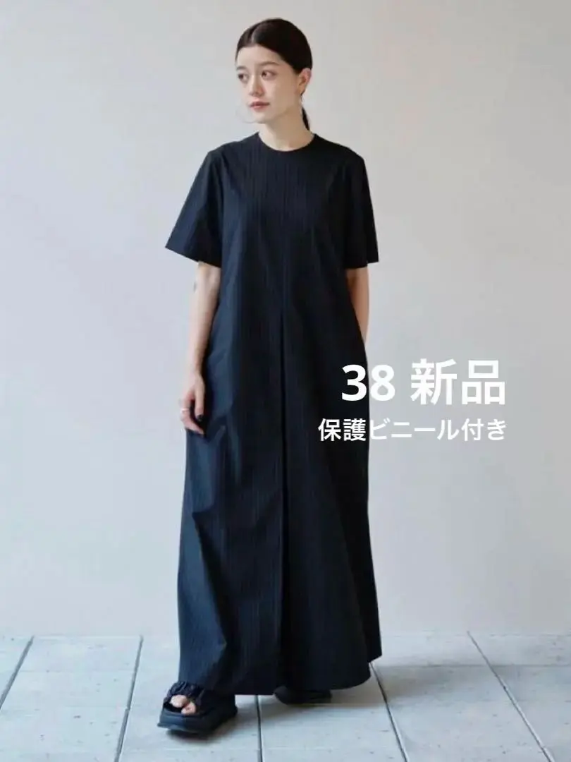 Todayful ハーフスリーブタックドレス ブラック　38 TODAYFUL（トゥデイフル）の「TODAYFUL(トゥデイフル