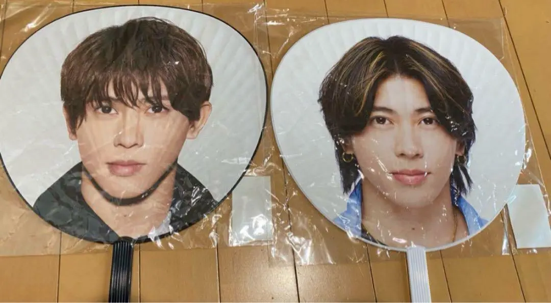 Thumbnail of Seiya Suematsu (Aぇ! group) Uchiwa (fan-shaped paper) Sekai de Ichiban Aぇ! LIVE Debut-damashii (Debut Concert) 1682