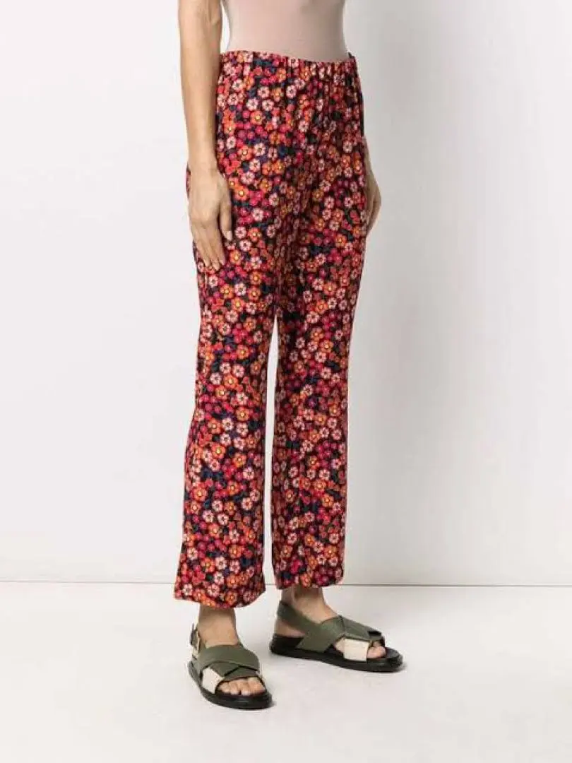 MARNI【大きいサイズ】コットン×リネン混 花柄 テーパードパンツ【Ｌ】春夏秋 2025年最新】marni 柄・デザイン：花柄 カジュアルパンツの人気