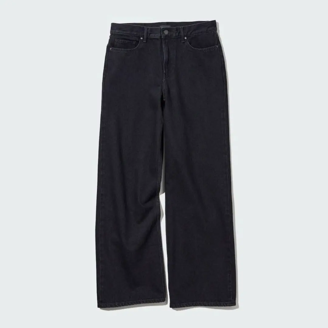Thumbnail of Uniqlo Baggy Jeans Black 27 (68.5cm) UNIQLO