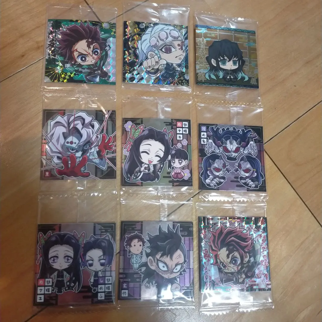 Thumbnail of Kimetsu no Yaiba Wafer Stickers - Set of 9