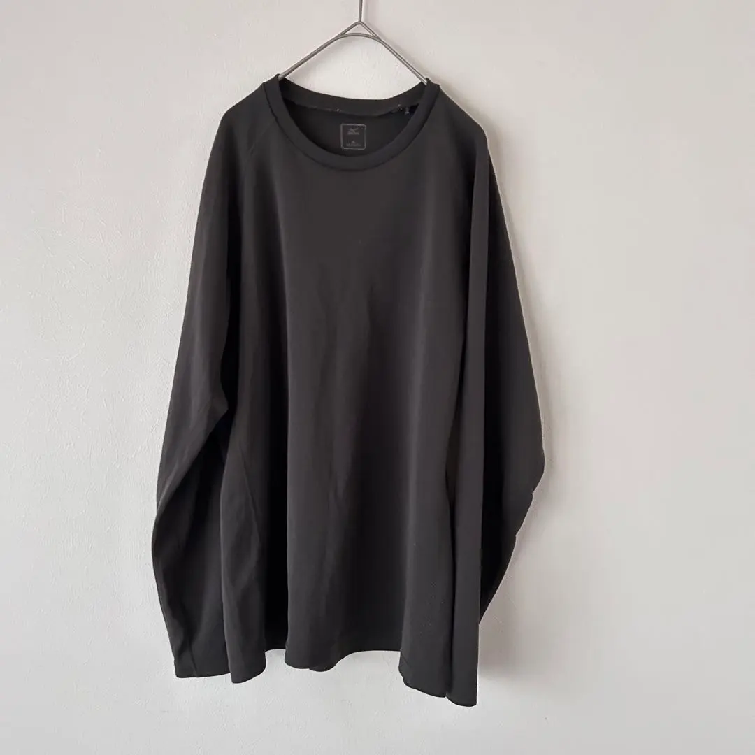 Thumbnail of Mizuno Long Sleeve Stretch Material Women's Sports Quick-drying Dark Gray