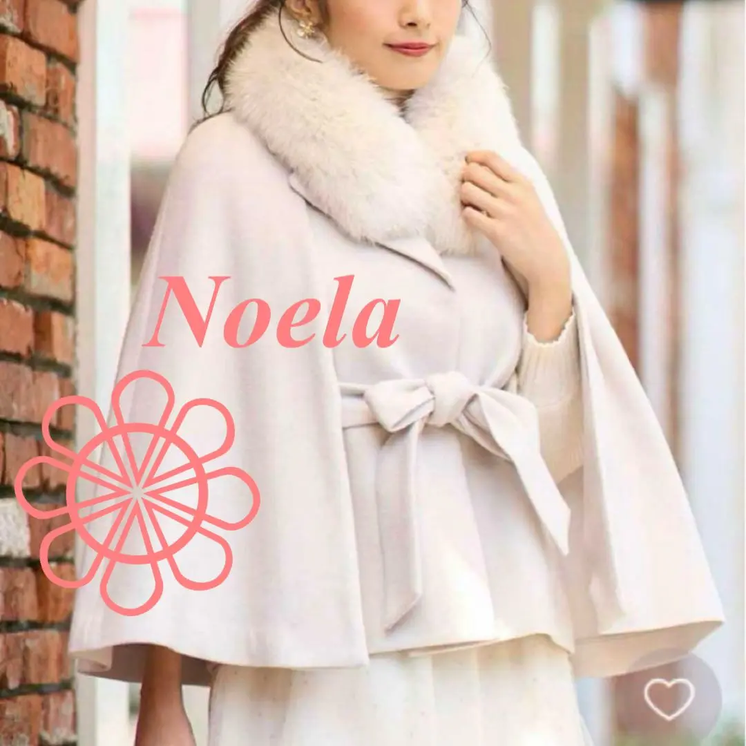 新品未使用Noela　ノエラ　ファースリットケープコート　ファーコート　ポンチョ Noela（ノエラ）の「ファースリットケープコート（その他