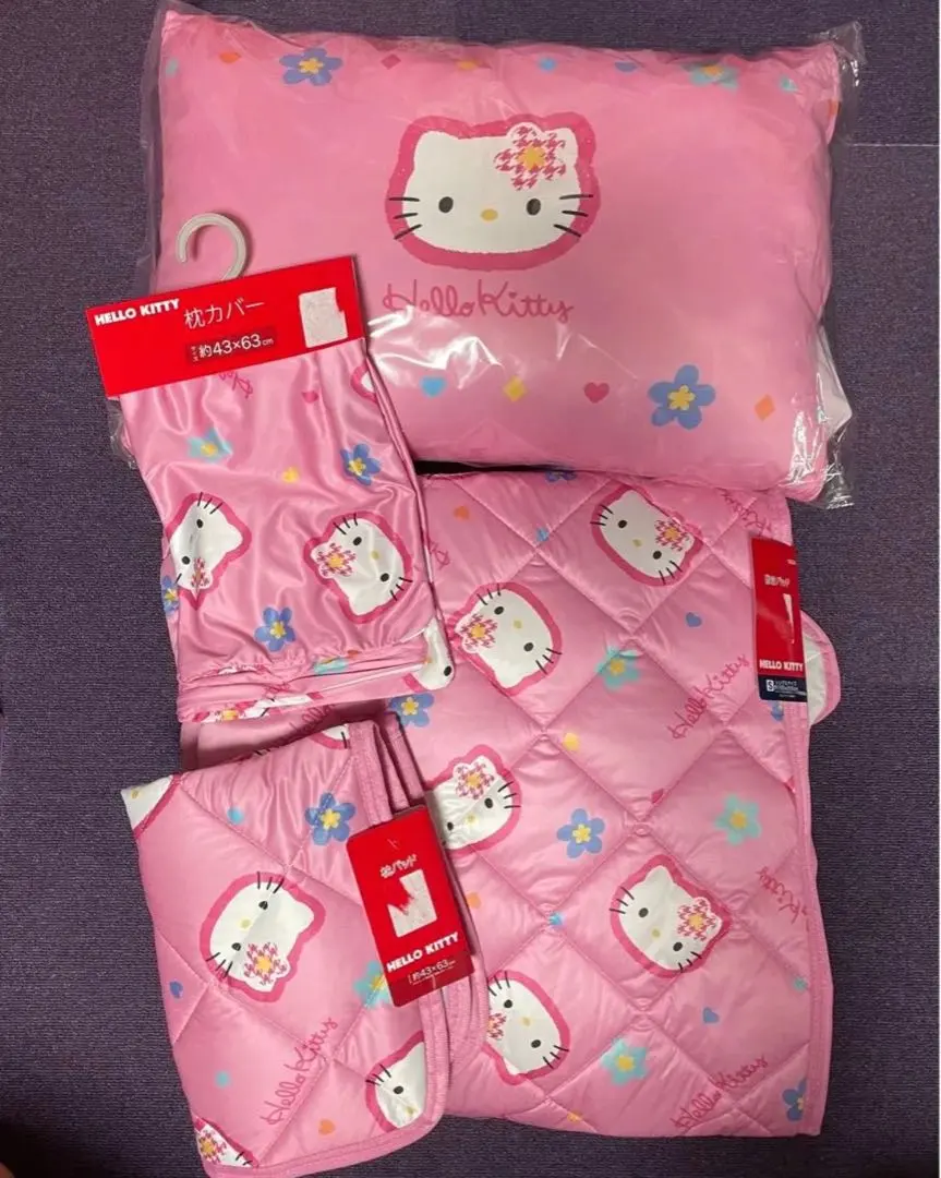 Thumbnail of Sanrio Fitted Sheet, Futon Cover, Bed Sheet, Retro, Kao Hana, Hello Kitty