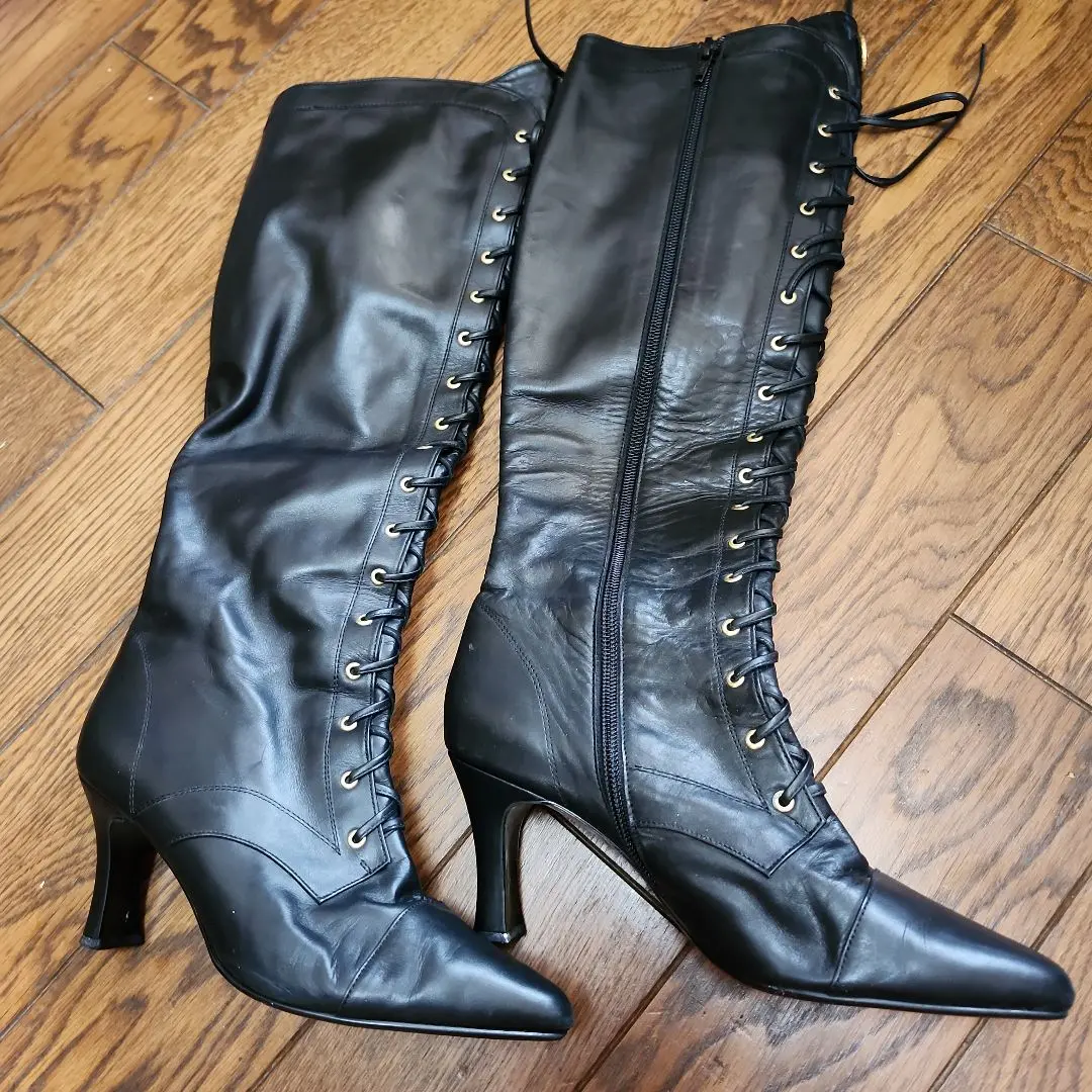 極上美品】Versace ヴェルサーチ ロングブーツ サイズ38 25cm 靴
