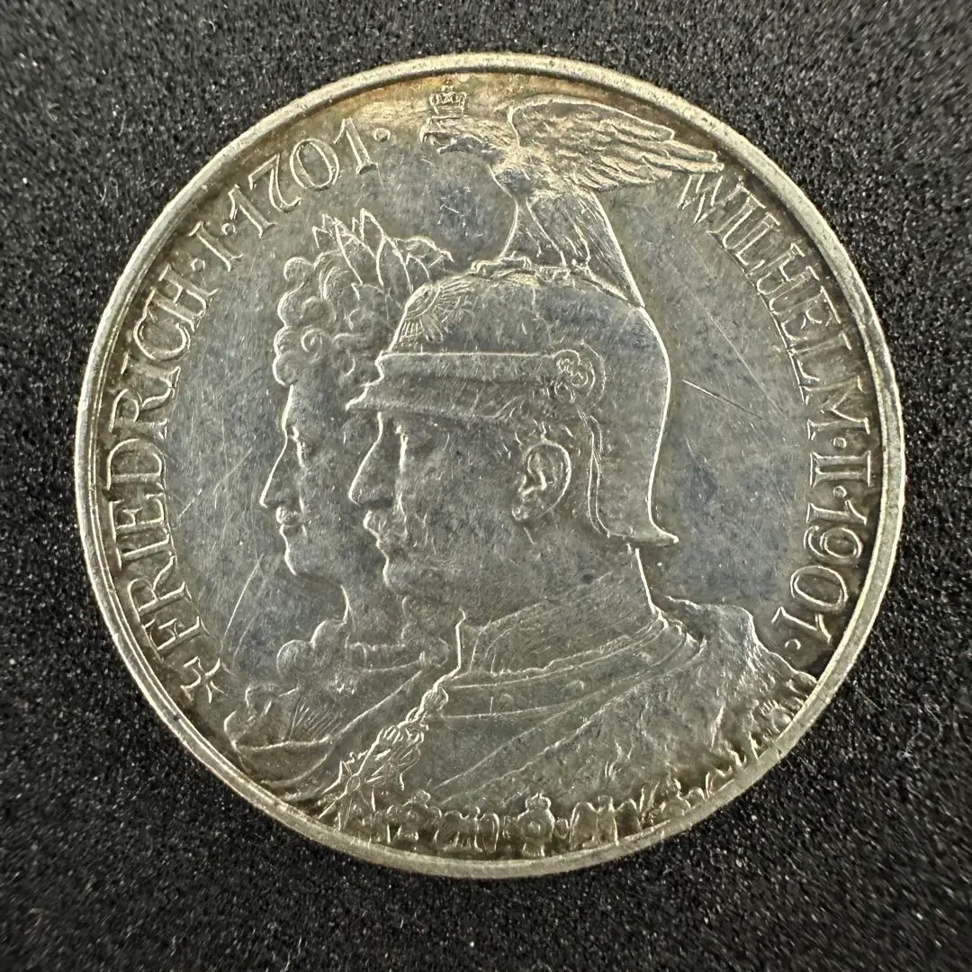 1870年 ドイツ　プロイセン王国ウィルヘルム1世Vereinsthaler銀貨 ドイツ帝国プロイセン王国の象徴！「ヴィルヘルム1世」10マルク