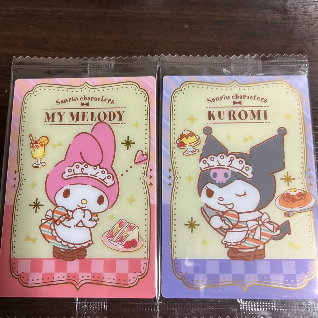 Thumbnail of Sanrio Wafer 4 Character Cards - My Melody & Kuromi (2 types of cards)