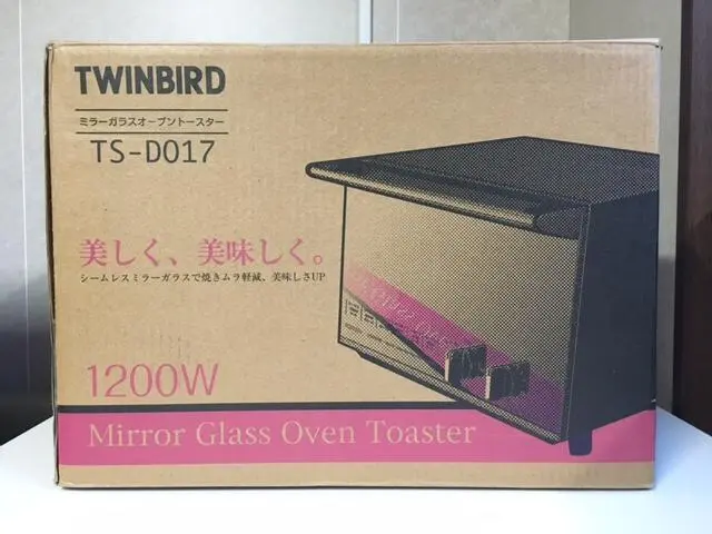 新品未使用品　ツインバード　ミラーガラスオーブントースター　 TS-D017PB ミラーガラスオーブントースター – ツインバード公式ストア
