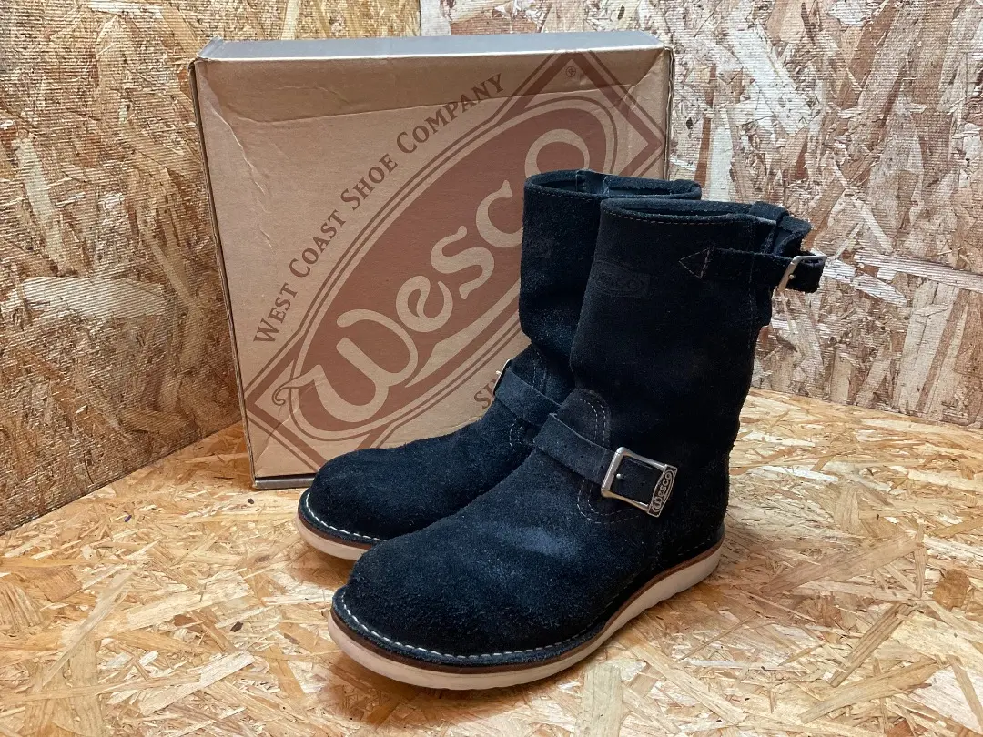 お値下げ中〜Wesco boss 希少US5.5 D カスタムボス Wesco Custom Boss Black NEW Sole 8.5D engineer boots | eBay