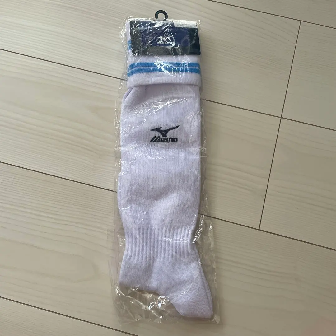 美津濃 足球襪 白色 的縮圖