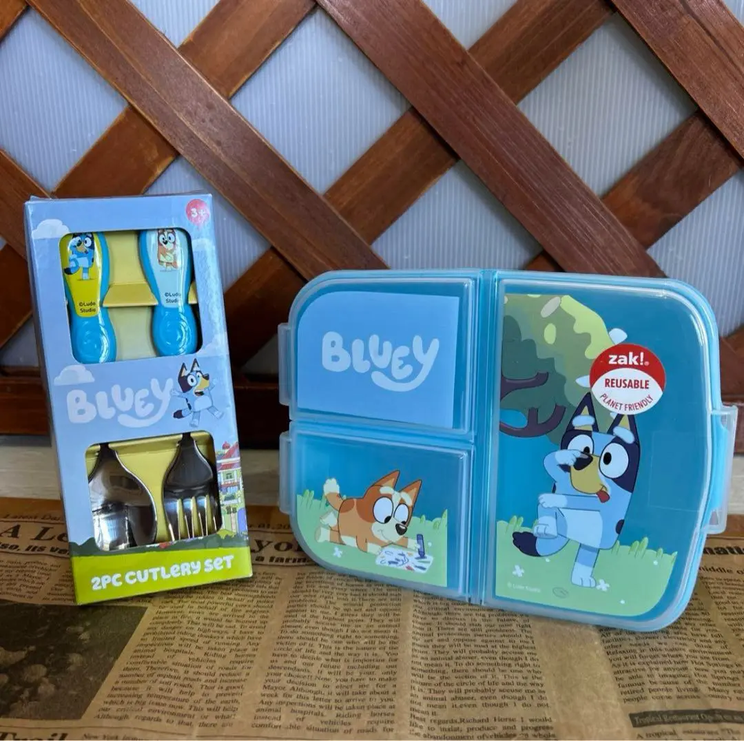 Bluey キッズ用お弁当箱　2点セット　保冷お弁当バック Amazon | Greenbrier International, Inc. Blueyランチボックス2
